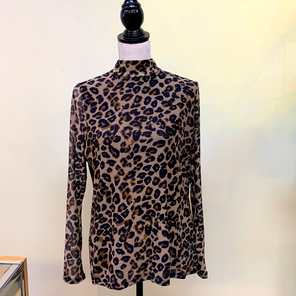 French Dressing Jean leopard print shirt